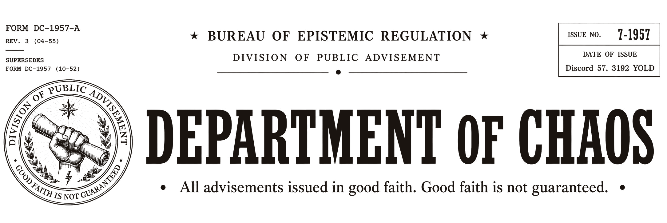 Division of Public Advisement — Department of Chaos